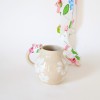 Pichet rond Hibiscus blanc