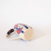 Pichet fleurs de mariage rouge et bleu