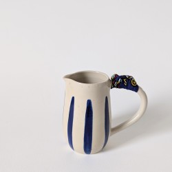 Pichet rayé bleu 3