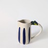 Pichet rayé bleu 2