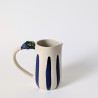 Pichet rayé bleu 2