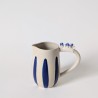 Pichet rayé bleu 1